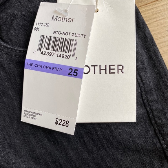 NWT Mother Denim “The Cha Cha Fray” Jean